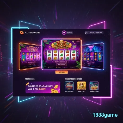 Tela inicial do 1888game com destaque para jogos VIP de cassino.