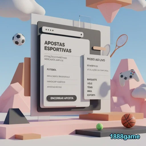 Interface da plataforma VIP da 1888game para apostas esportivas.