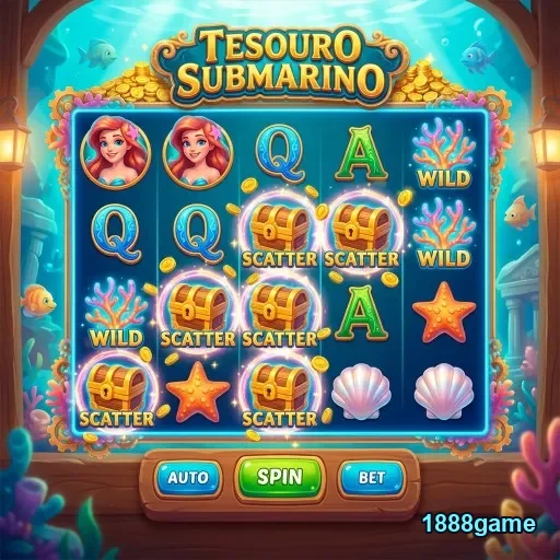 Imagem do slot Tesouro Submarino no 1888game.