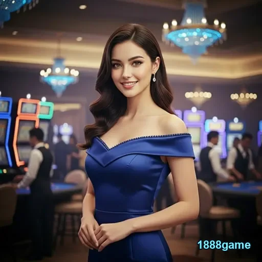 Interface VIP da 1888game com dealer e caça-níqueis.